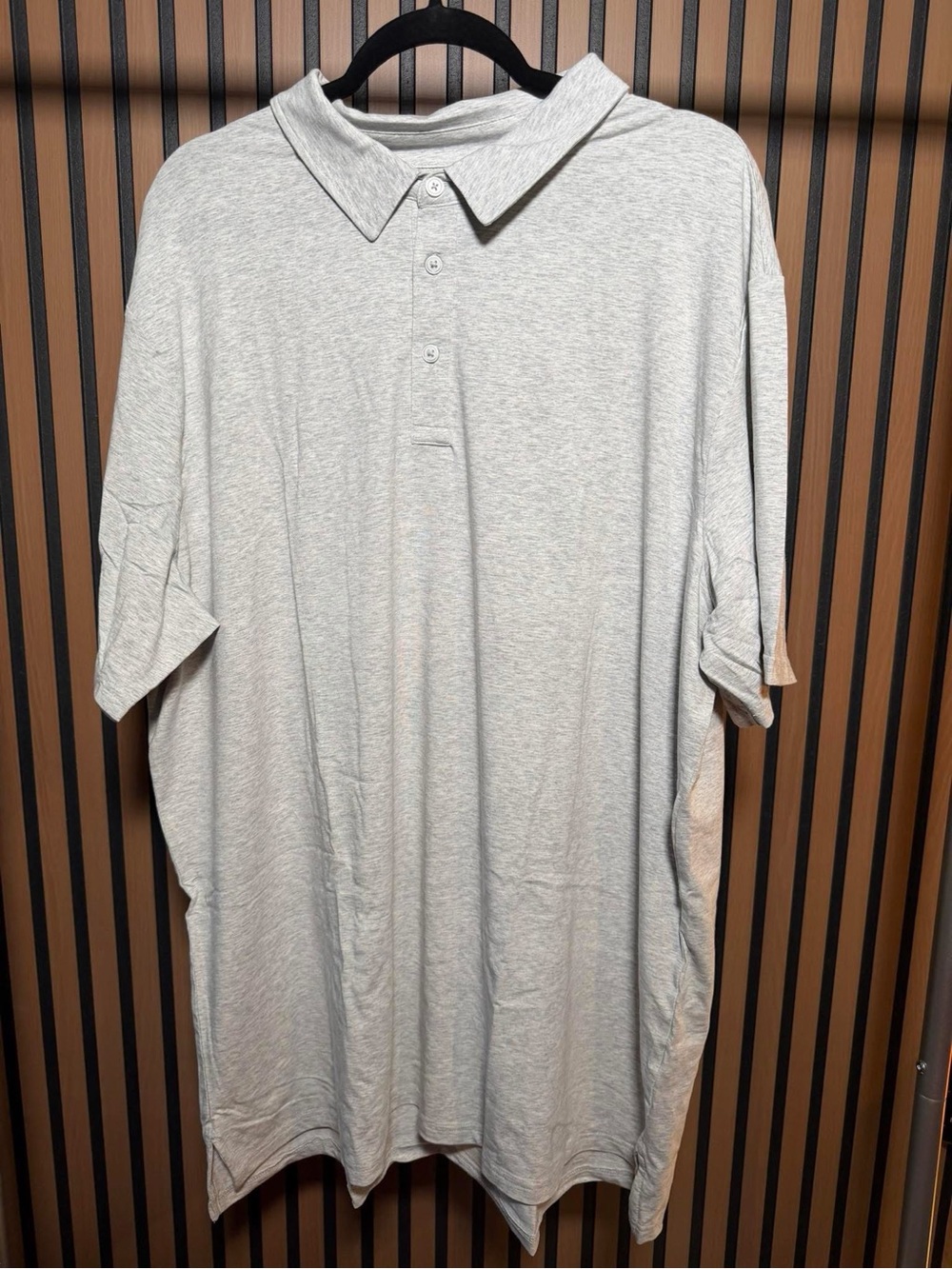 Goodfellow Light Gray Performance Polo Shirt -‎ Casual Comfort